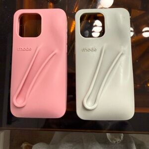 RHODE Phone Cases in Pink and grey